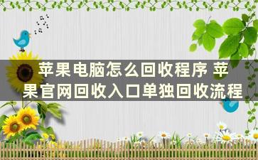 苹果电脑怎么回收程序 苹果官网回收入口单独回收流程